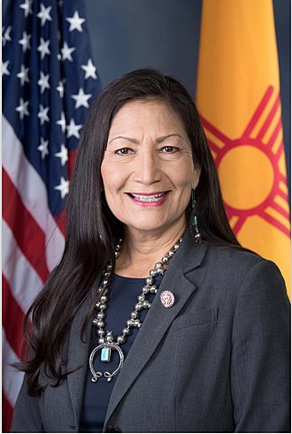 This image has an empty alt attribute; its file name is 330px-Deb_Haaland_official_portrait_116th_congress_2.jpg